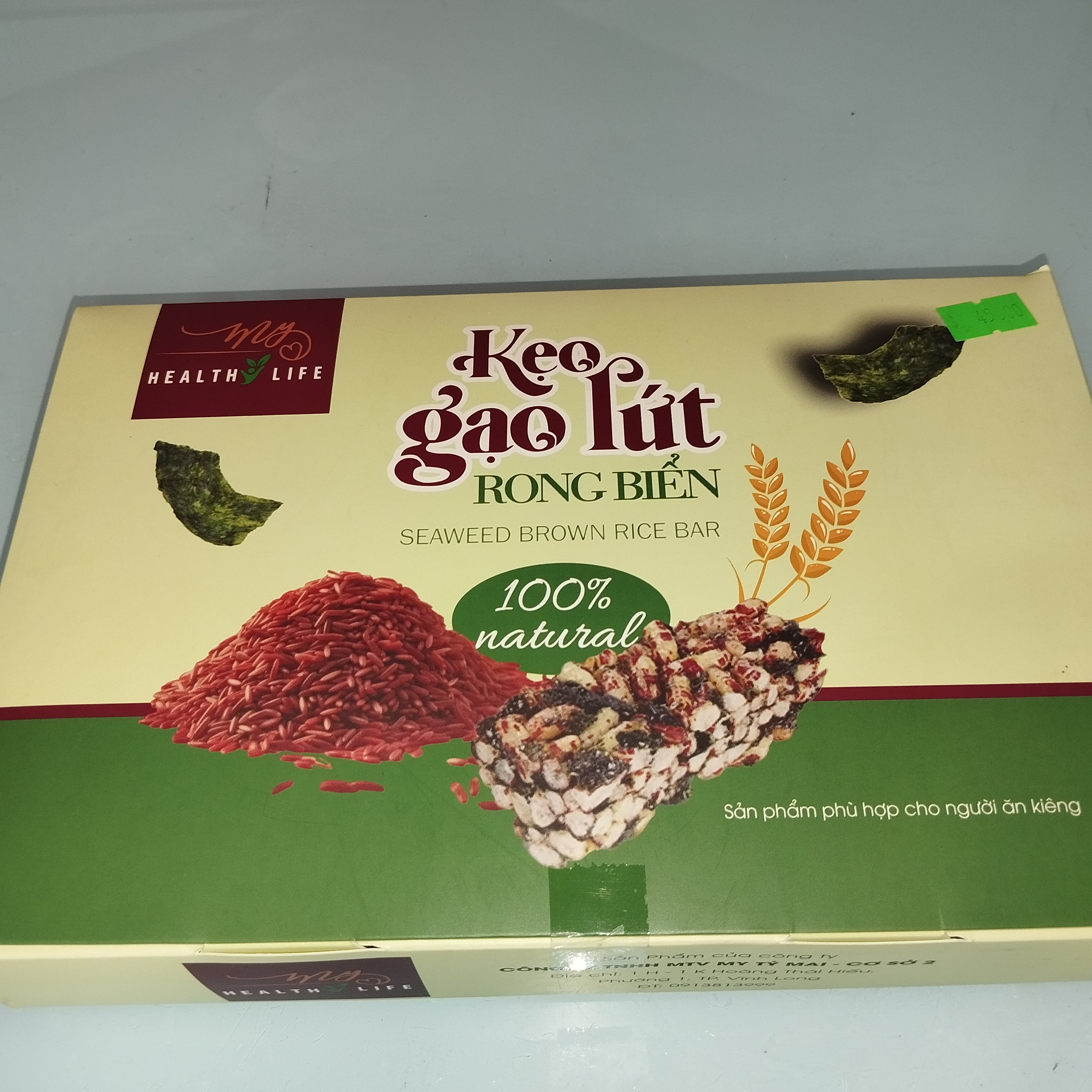 Kẹo gạo lứt Rong biển